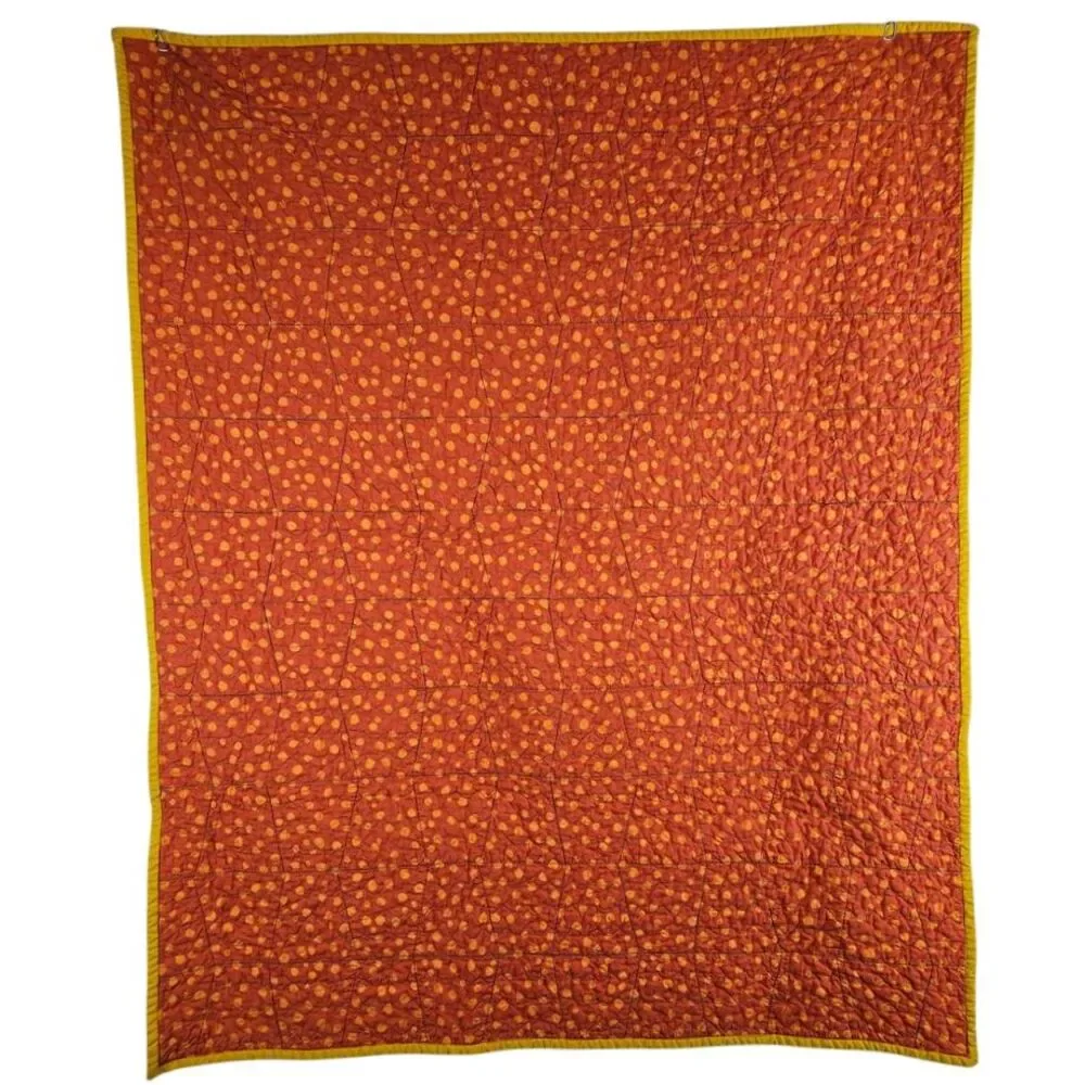 Owl handmade baby quilt colorful forest nursery blanket‎